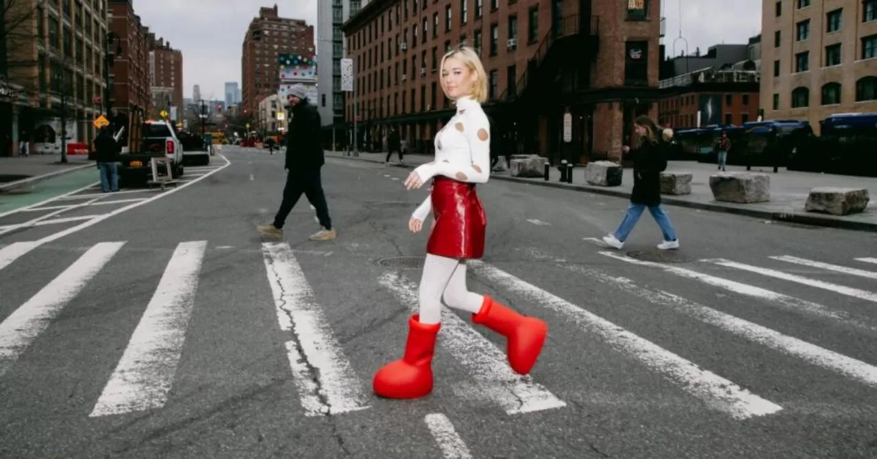 Why Is Everyone Wearing These Cartoonish Red Boots?